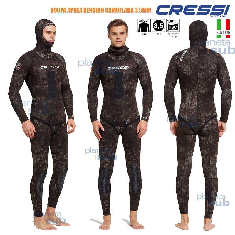 Roupa Apnea de Neoprene Open Cell 3,5mm - Cressi