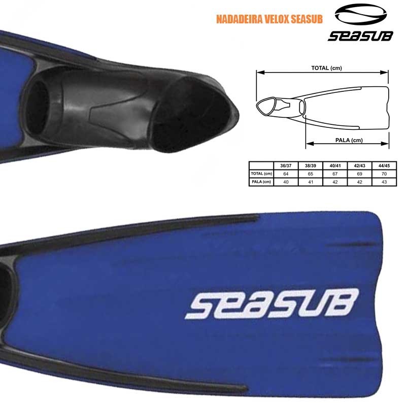 Nadadeira de Mergulho Velox Seasub :: PLANETA SUB